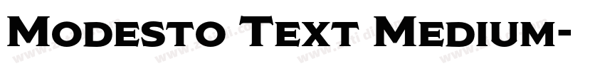 Modesto Text Medium字体转换